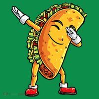 Dabbing Taco Cinco de Mayo Funny Mexican Food Dab Toddler T-Shirt thumb 4