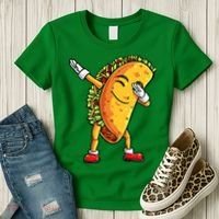 Dabbing Taco Cinco de Mayo Funny Mexican Food Dab Women's T-Shirt thumb 3
