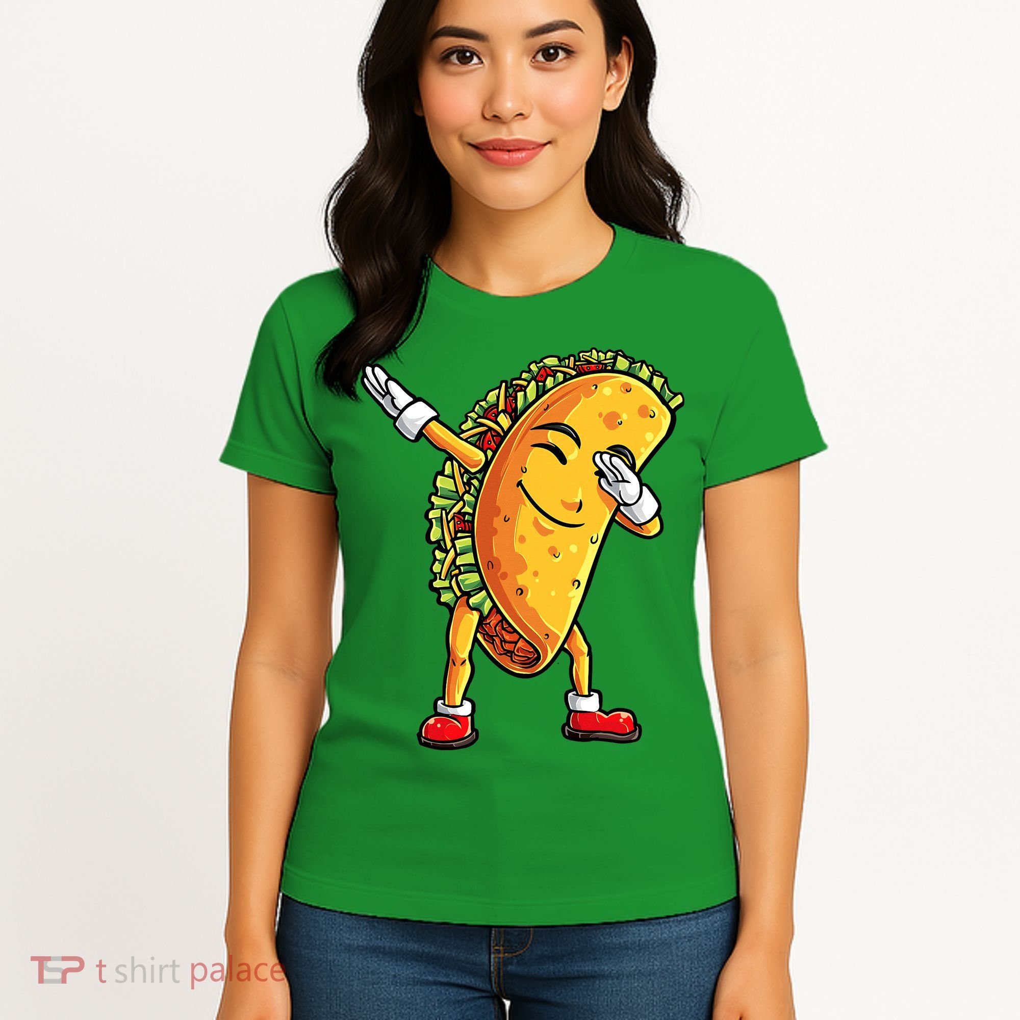 Dabbing Taco Cinco de Mayo Funny Mexican Food Dab Women's T-Shirt