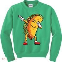 Dabbing Taco Cinco de Mayo Funny Mexican Food Dab Kids Sweatshirt thumb 0