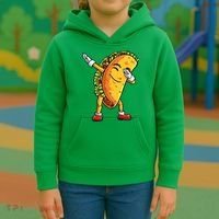 Dabbing Taco Cinco de Mayo Funny Mexican Food Dab Kids Hoodie thumb 3