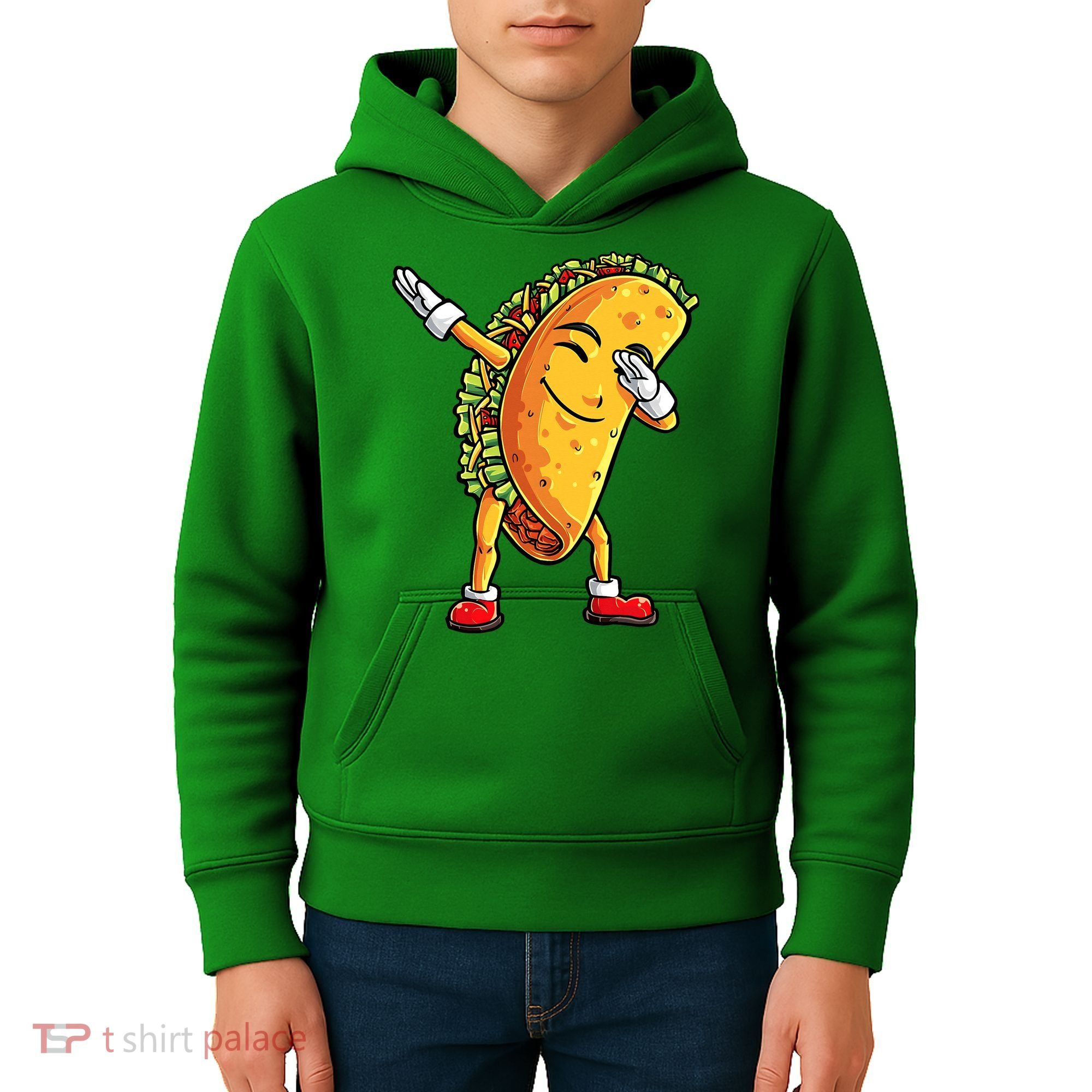 Dabbing Taco Cinco de Mayo Funny Mexican Food Dab Kids Hoodie