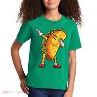 Dabbing Taco Cinco de Mayo Funny Mexican Food Dab Kids T-Shirt thumb 2