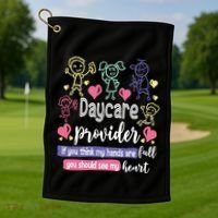 Daycare Teacher Childcare Daycare Provider Golf Towel thumb 1