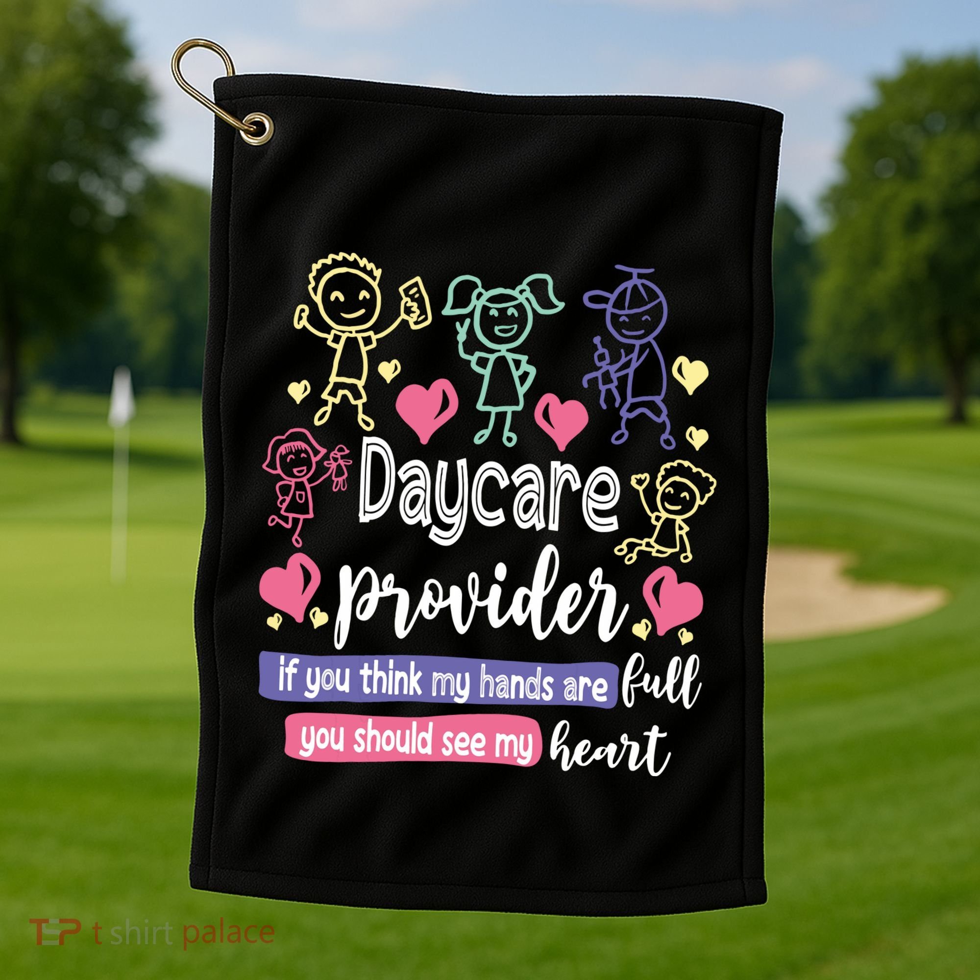 Daycare Teacher Childcare Daycare Provider Golf Towel