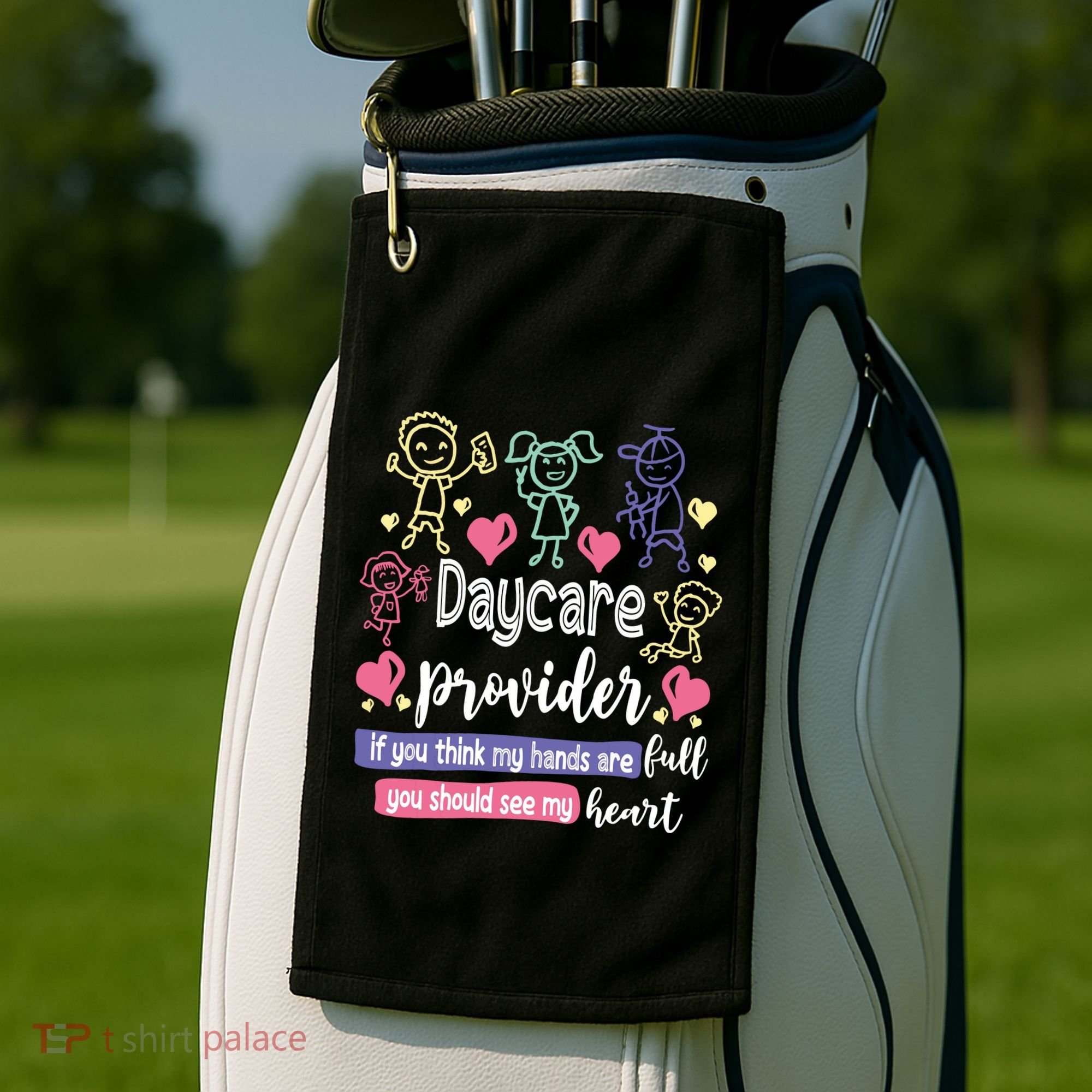 Daycare Teacher Childcare Daycare Provider Golf Towel
