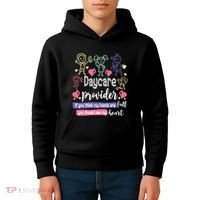 Daycare Teacher Childcare Daycare Provider Kids Hoodie thumb 4