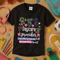 Daycare Teacher Childcare Daycare Provider Kids T-Shirt thumb 3