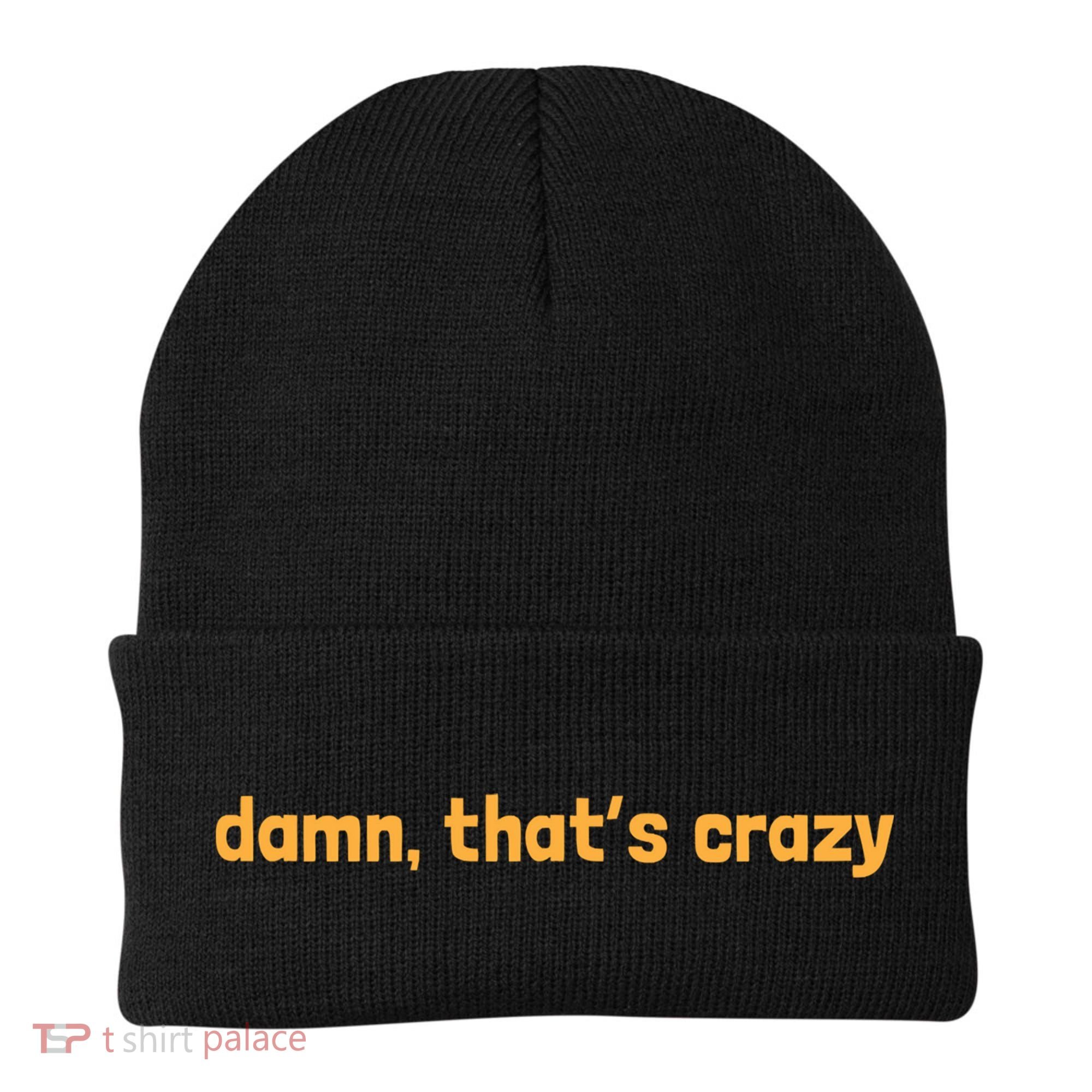Damn That's Crazy Funny Sarcastic Adult Humor Beanie