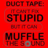 Duck Tape Can't Fix Stupid But Muffle The Sound Santa Hat thumb 1