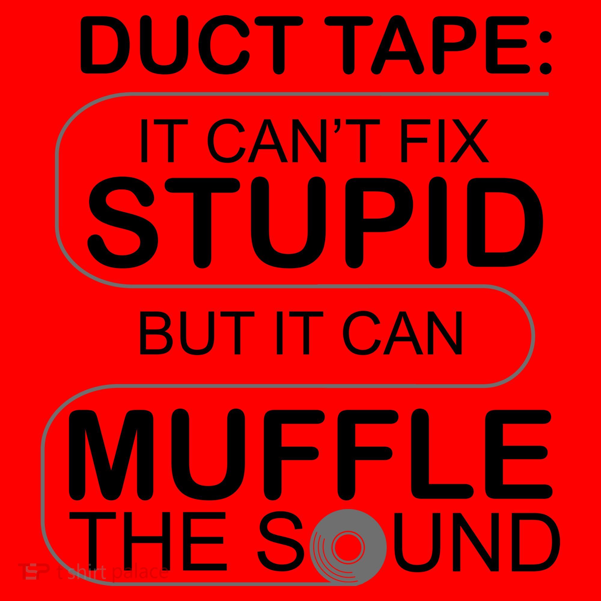 Duck Tape Can't Fix Stupid But Muffle The Sound Santa Hat