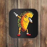 Dabbing Taco Cinco De Mayo Funny Mexican Dab Coaster thumb 0