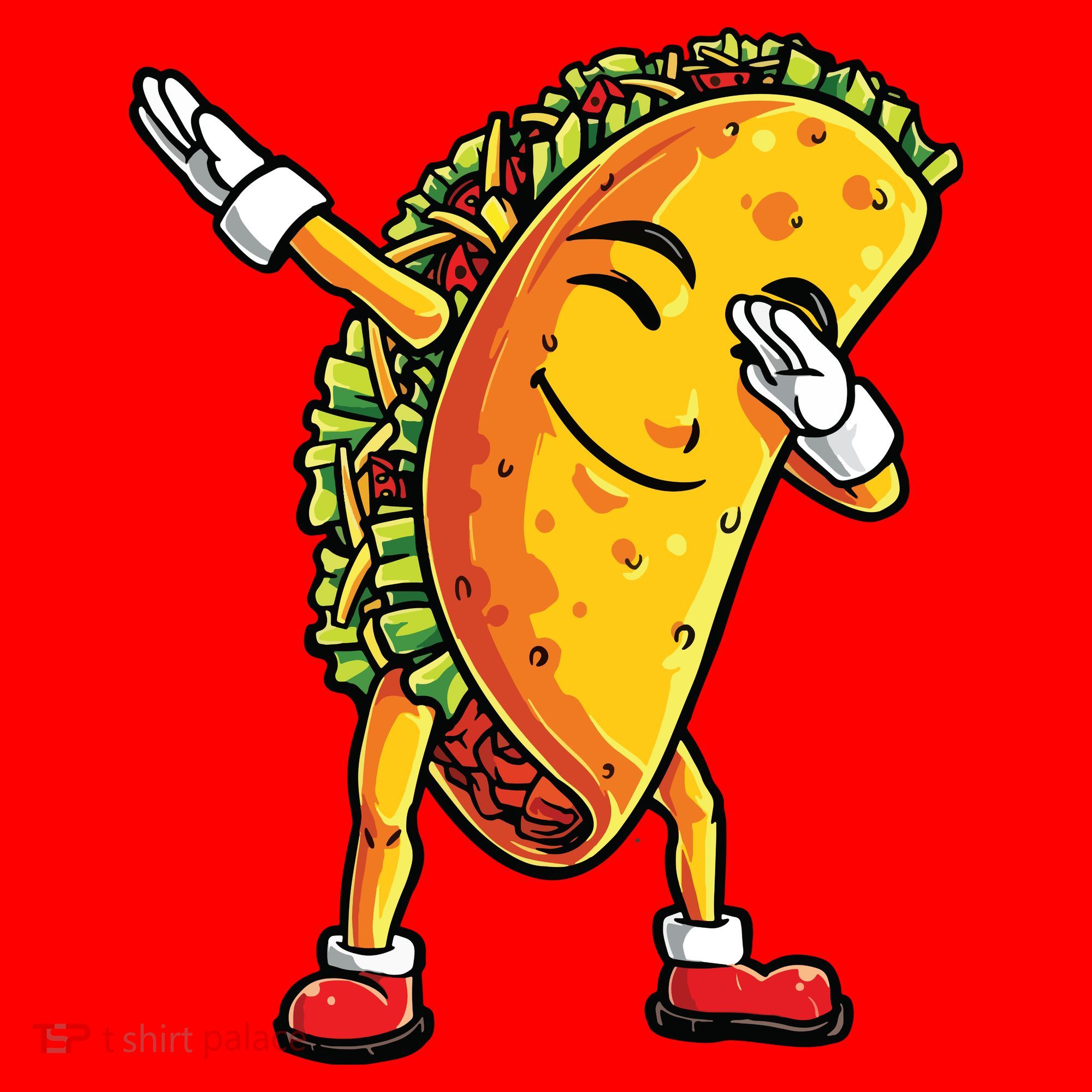 Dabbing Taco Cinco De Mayo Funny Mexican Dab Santa Hat