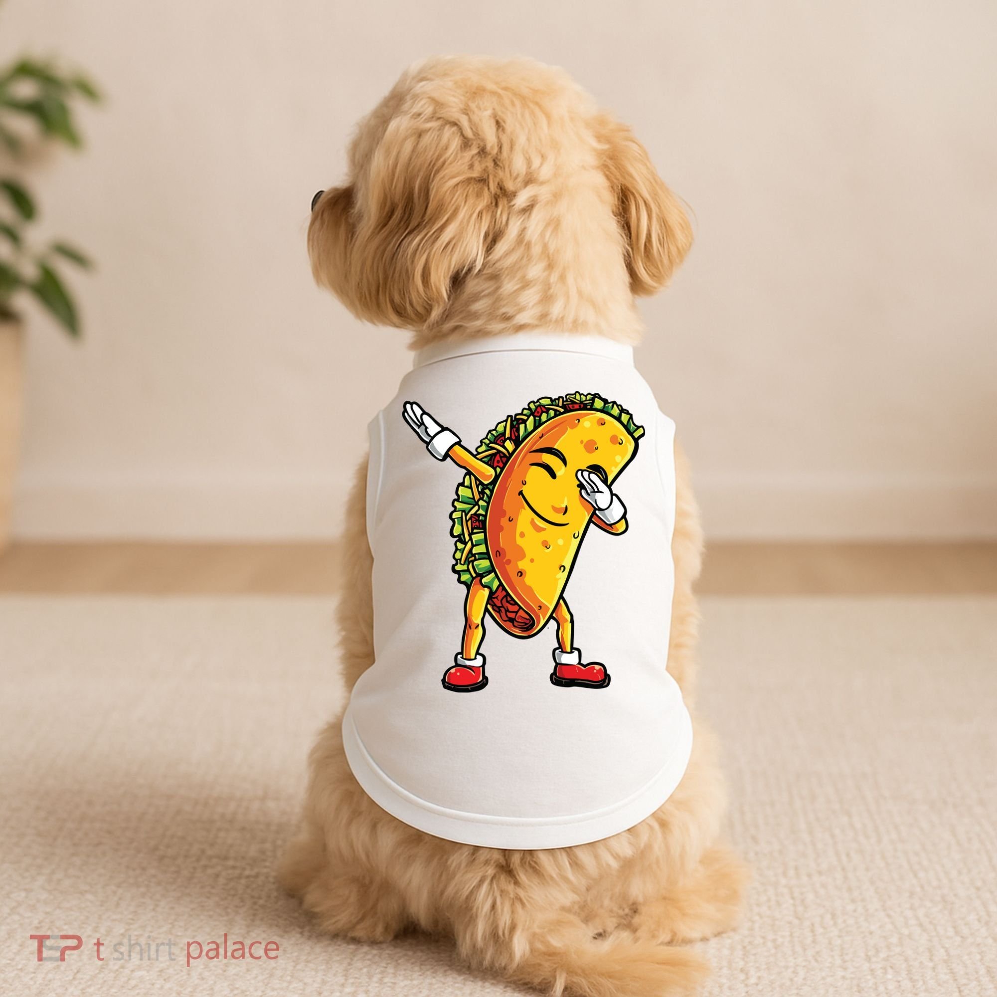 Dabbing Taco Cinco De Mayo Funny Mexican Dab Doggie Tank