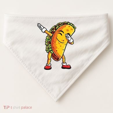Dabbing Taco Cinco De Mayo Funny Mexican Dab USA-Made Doggie Bandana