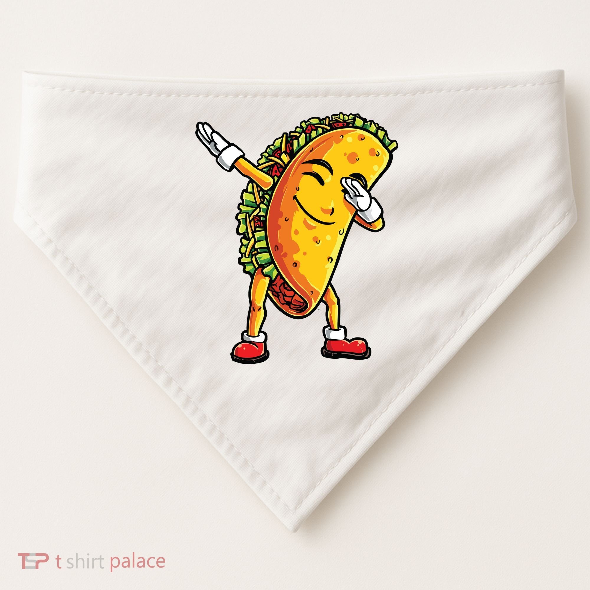 Dabbing Taco Cinco De Mayo Funny Mexican Dab USA-Made Doggie Bandana