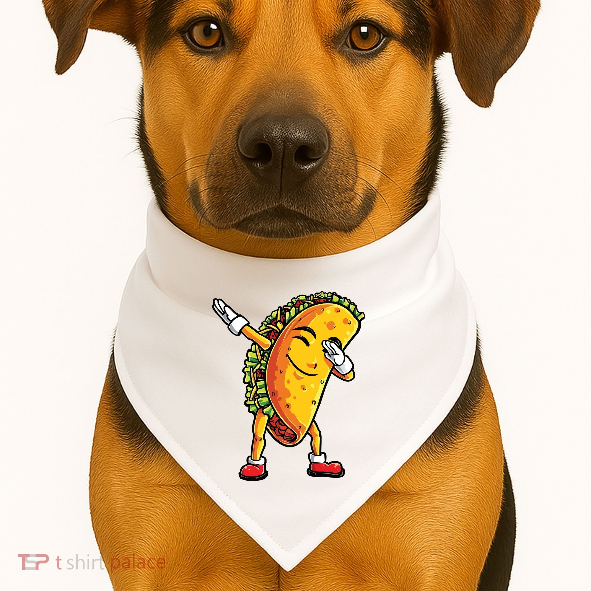 Dabbing Taco Cinco De Mayo Funny Mexican Dab USA-Made Doggie Bandana