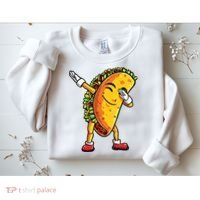 Dabbing Taco Cinco De Mayo Funny Mexican Dab Sweatshirt thumb 2