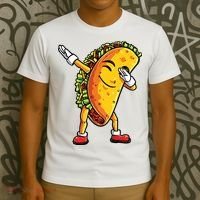 Dabbing Taco Cinco De Mayo Funny Mexican Dab T-Shirt thumb 3