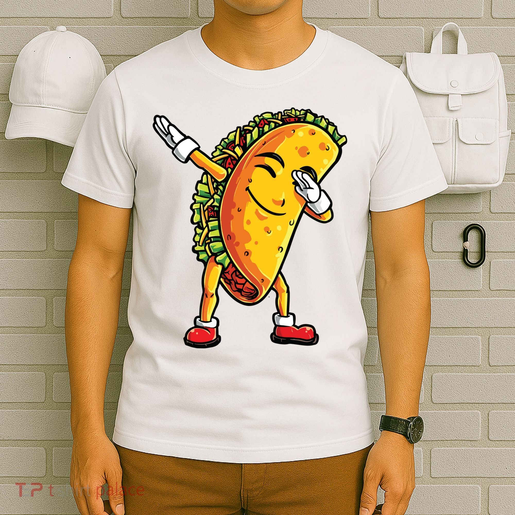 Dabbing Taco Cinco De Mayo Funny Mexican Dab T-Shirt