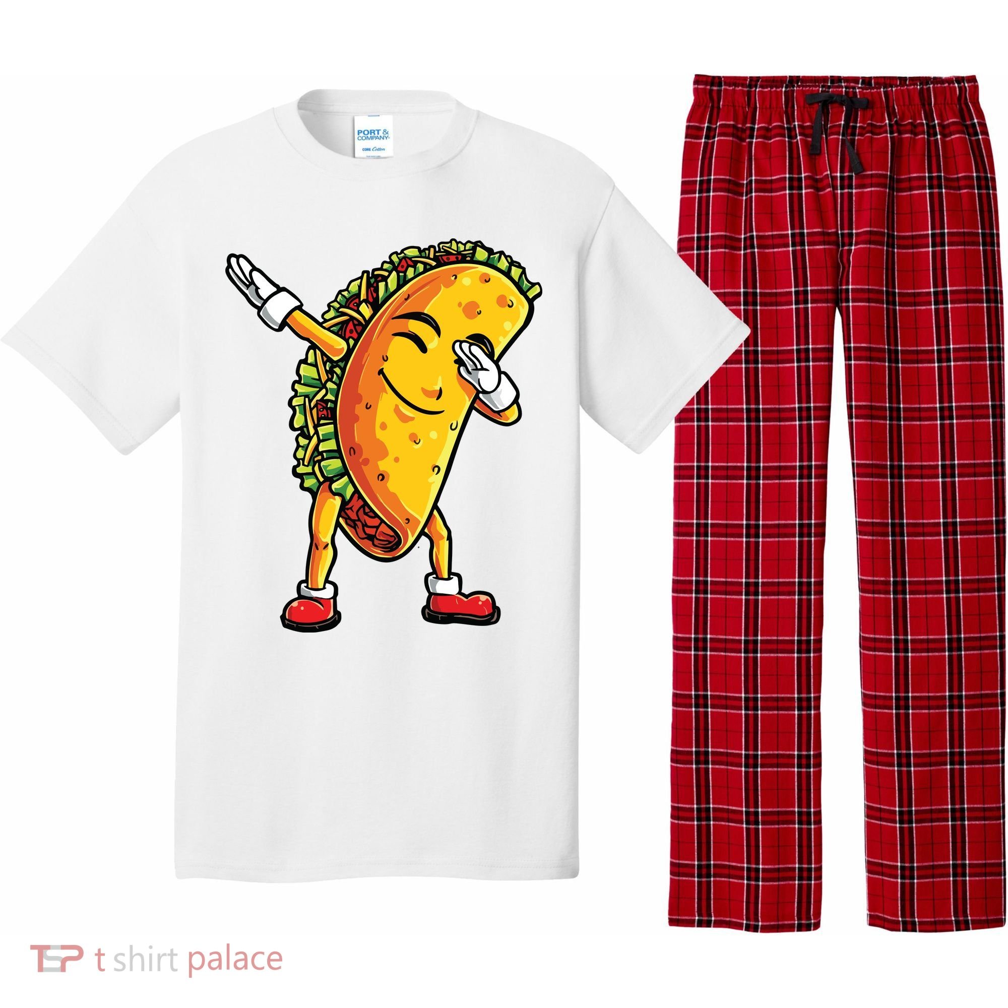 Dabbing Taco Cinco De Mayo Funny Mexican Dab Pajama Set