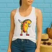 Dabbing Taco Cinco De Mayo Funny Mexican Dab Women's Tank Top thumb 2