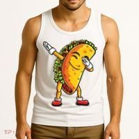 Dabbing Taco Cinco De Mayo Funny Mexican Dab Tank Top thumb 3