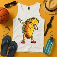 Dabbing Taco Cinco De Mayo Funny Mexican Dab Tank Top thumb 4