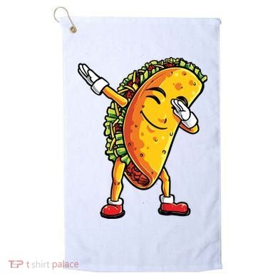 Dabbing Taco Cinco De Mayo Funny Mexican Dab Golf Towel