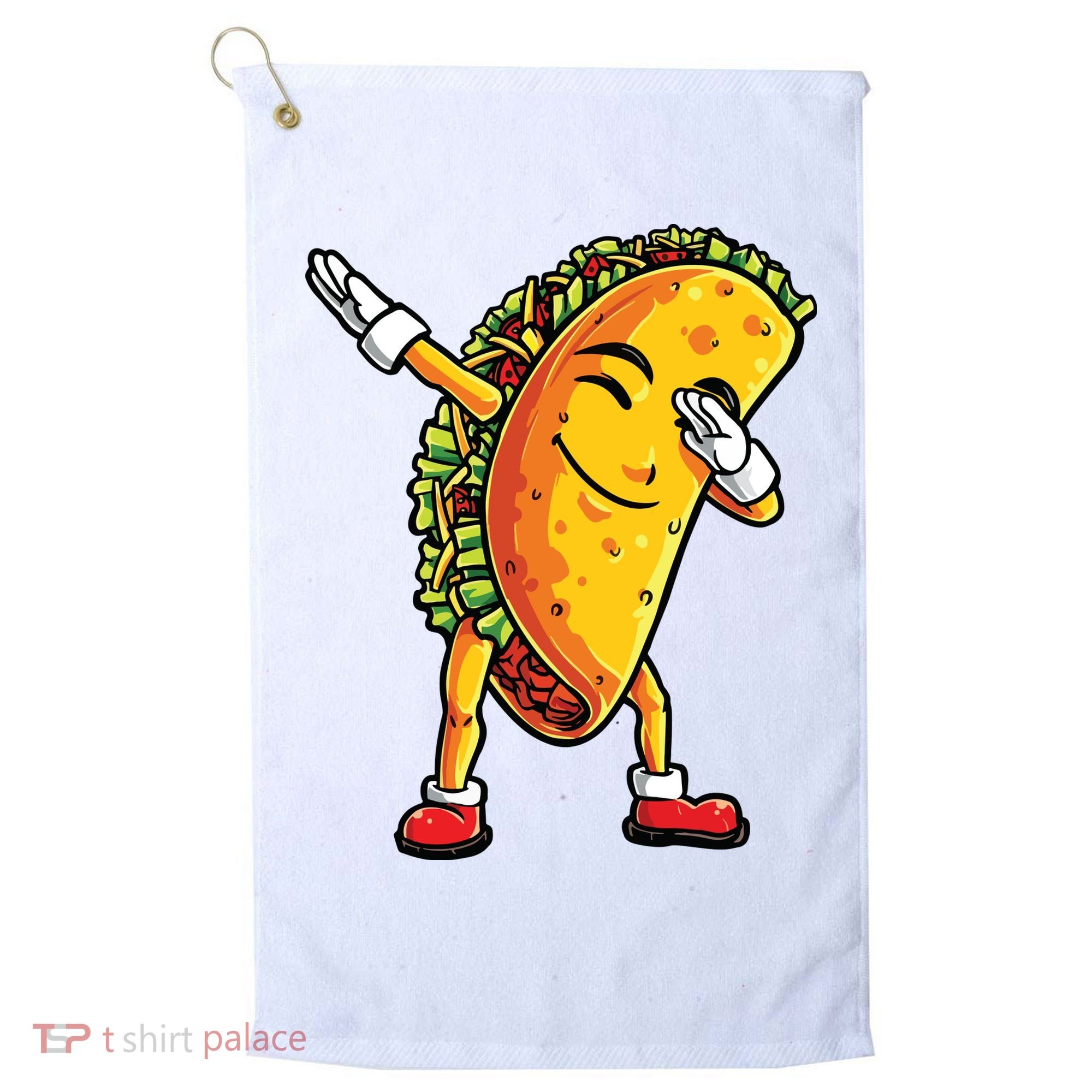 Dabbing Taco Cinco De Mayo Funny Mexican Dab Golf Towel