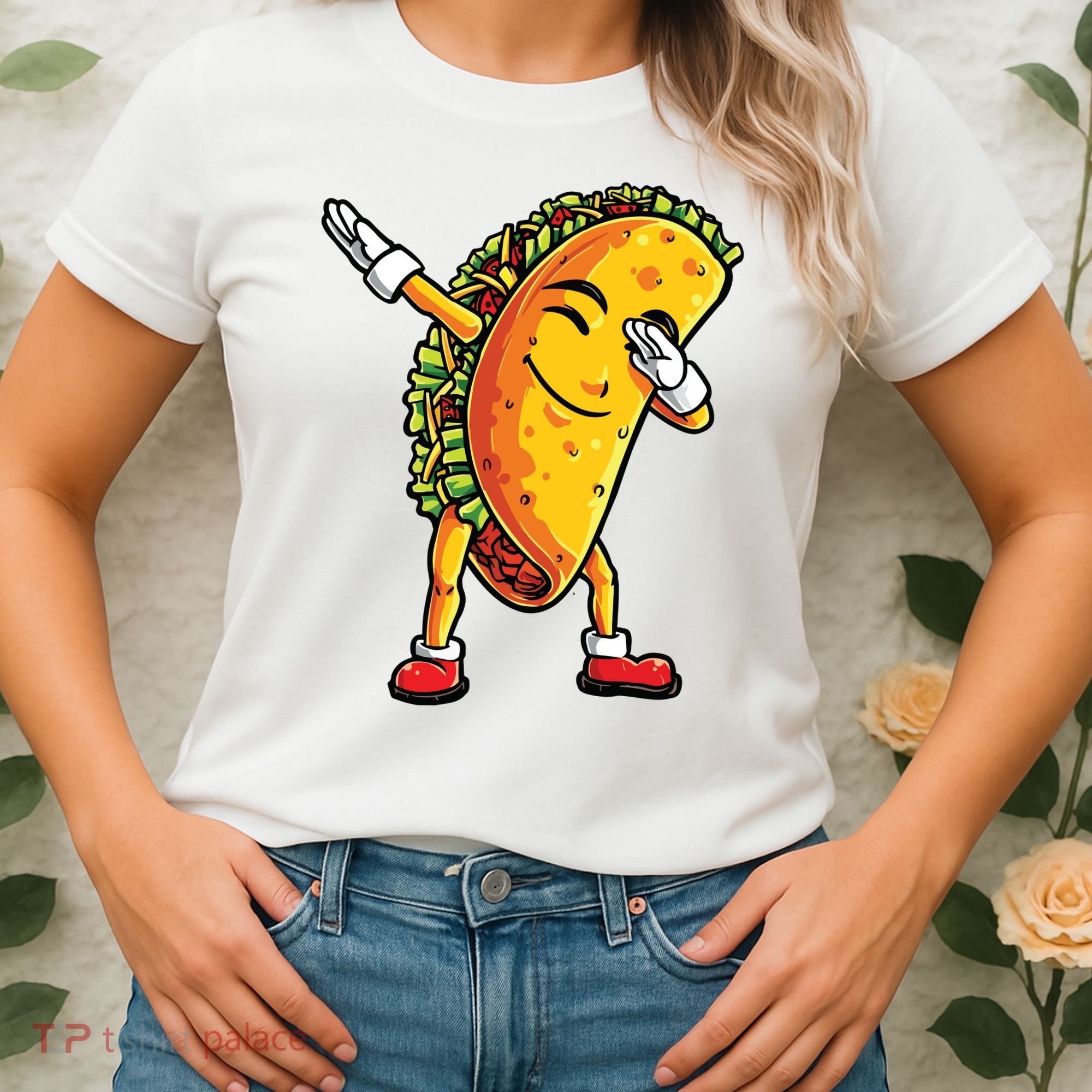 Dabbing Taco Cinco De Mayo Funny Mexican Dab Women's T-Shirt