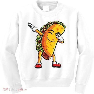 Dabbing Taco Cinco De Mayo Funny Mexican Dab Kids Sweatshirt