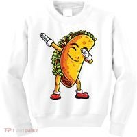Dabbing Taco Cinco De Mayo Funny Mexican Dab Kids Sweatshirt thumb 0