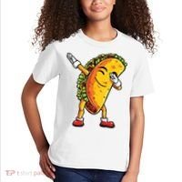 Dabbing Taco Cinco De Mayo Funny Mexican Dab Kids T-Shirt thumb 2