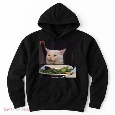 Dinner Table Cat Meme Funny Internet Yelling Confused Gift TShirt Hoodie