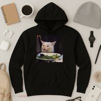 Dinner Table Cat Meme Funny Internet Yelling Confused Gift TShirt Hoodie thumb 3