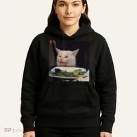 Dinner Table Cat Meme Funny Internet Yelling Confused Gift TShirt Hoodie thumb 5