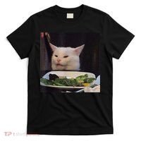 Dinner Table Cat Meme Funny Internet Yelling Confused Gift TShirt T-Shirt thumb 0