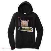 Dinner Table Cat Meme Funny Internet Yelling Confused Gift TShirt Women's Hoodie thumb 0