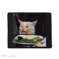 Dinner Table Cat Meme Funny Internet Yelling Confused Gift TShirt Mousepad thumb 0