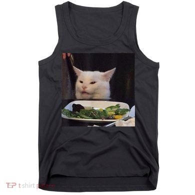 Dinner Table Cat Meme Funny Internet Yelling Confused Gift TShirt Tank Top