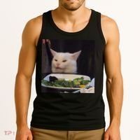 Dinner Table Cat Meme Funny Internet Yelling Confused Gift TShirt Tank Top thumb 3
