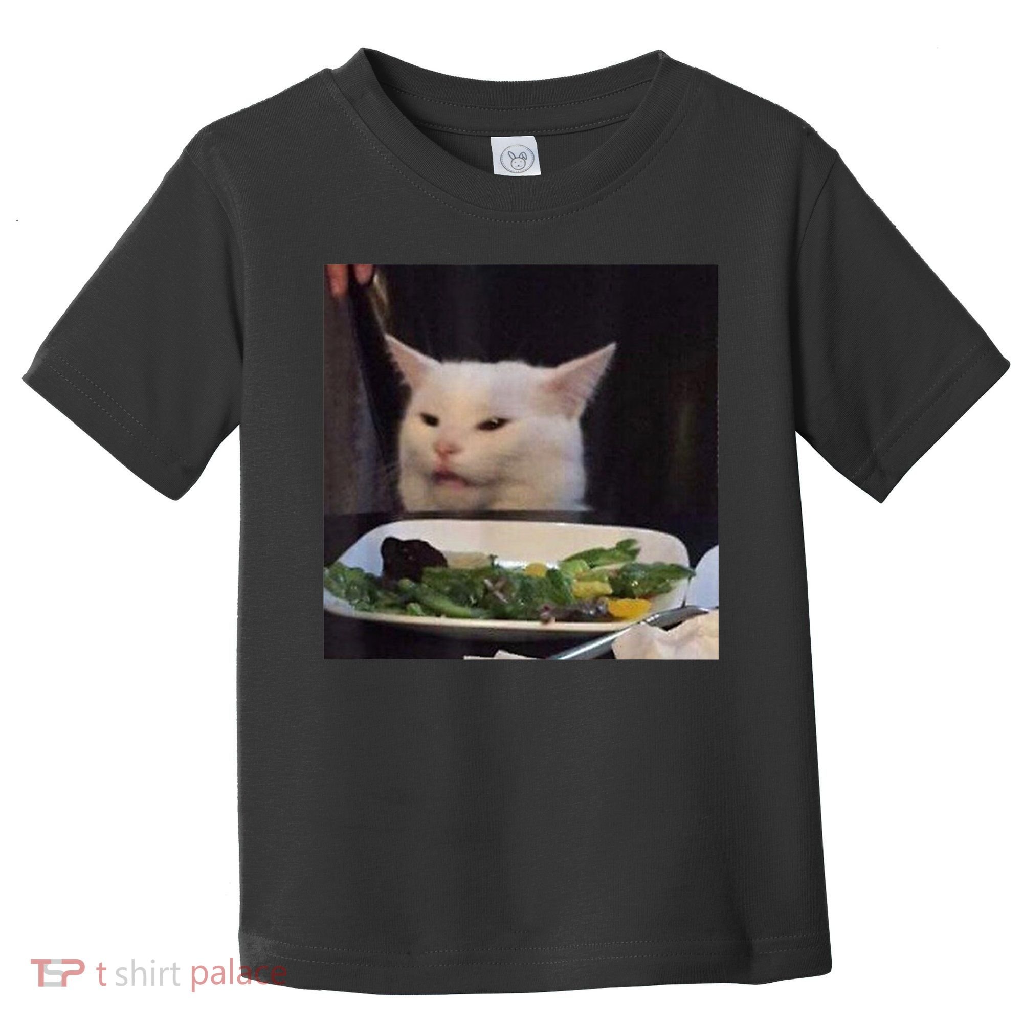Dinner Table Cat Meme Funny Internet Yelling Confused Gift TShirt Toddler T-Shirt