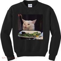 Dinner Table Cat Meme Funny Internet Yelling Confused Gift TShirt Kids Sweatshirt thumb 0