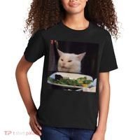 Dinner Table Cat Meme Funny Internet Yelling Confused Gift TShirt Kids T-Shirt thumb 2