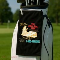 Don’T Take Chance Call…The Pull Out King Funny Quote Golf Towel thumb 2