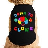 Down to Clown Clowncore Aesthetic Doggie Tank thumb 0