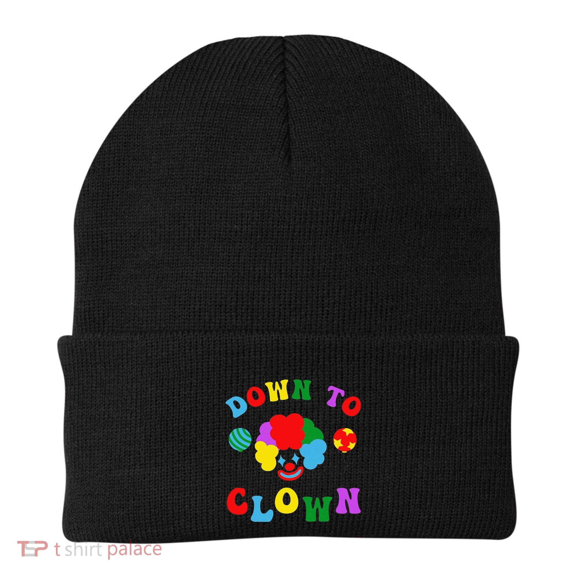 Down to Clown Clowncore Aesthetic Beanie
