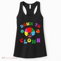 Down to Clown Clowncore Aesthetic Women's Tank Top thumb 0