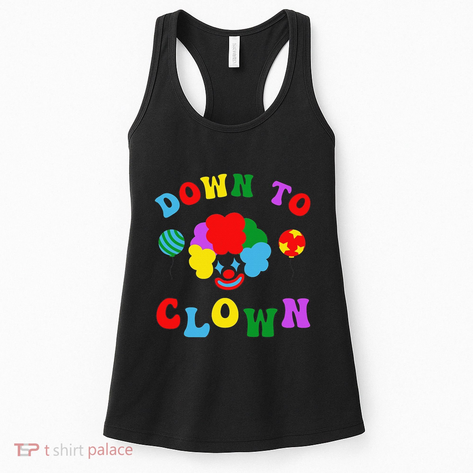 Down to Clown Clowncore Aesthetic Women's Tank Top